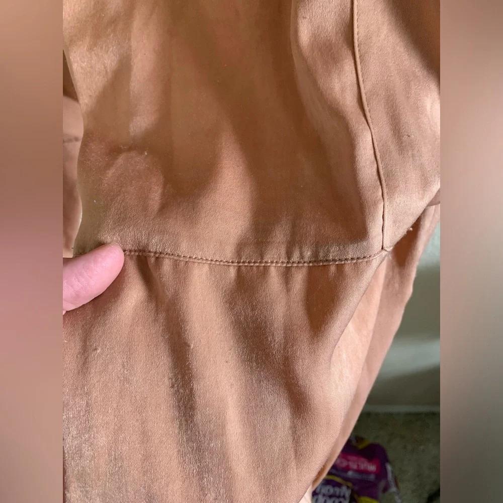 Satin Sheen Cargo Pants With Elastic/Tie Cuffs 🌴 - Picture 11 of 13